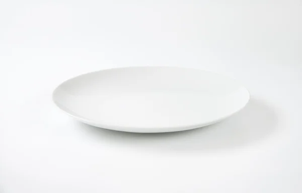 Runde weiße Platte — Stockfoto