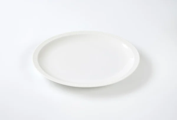 White porcelain plate — Stock Photo, Image