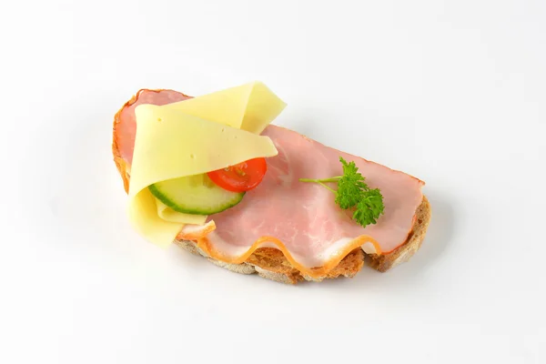 Open geconfronteerd sandwich — Stockfoto