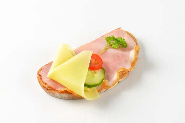Açık yüzlü sandviç — Stok fotoğraf