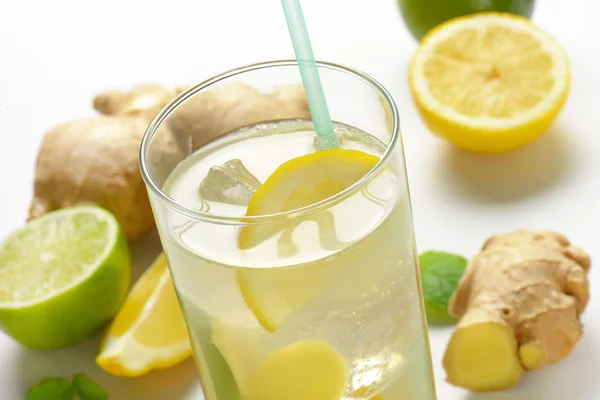 Bicchiere di ginger ale — Foto Stock