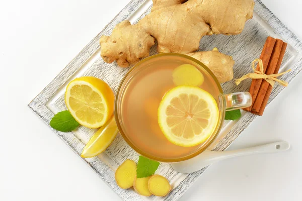 Cup of ginger tea — Stock Photo, Image