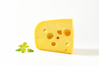 wedge of Swiss cheese clipart