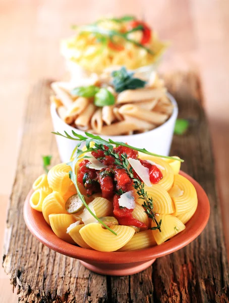 Verscheidenheid aan pastagerechten — Stockfoto