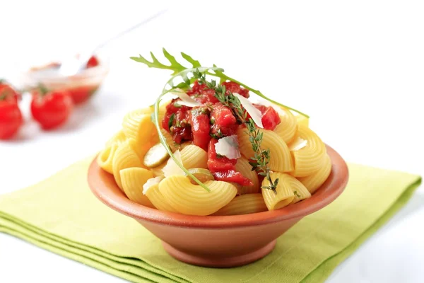 Vegetarian pasta dish — Stock Photo, Image