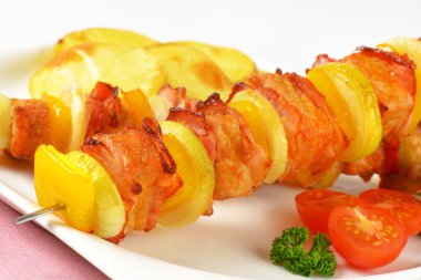 Bal Sırlı domuz eti şiş