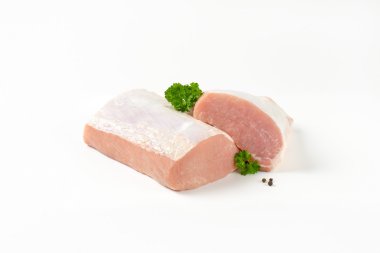 Raw pork loin