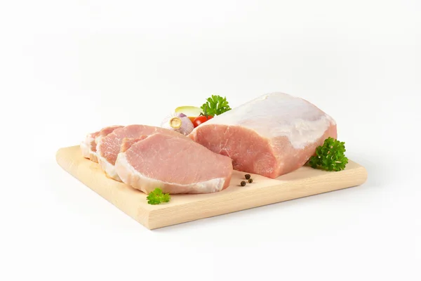 Boneless pork loin chops — Stock Photo, Image
