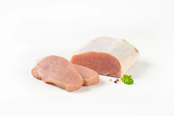 Daging babi tanpa tulang mentah — Stok Foto