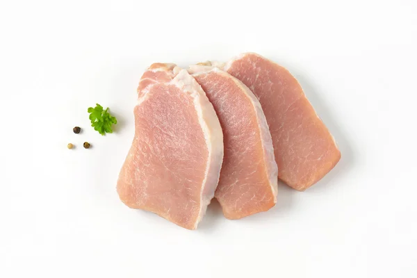 Boneless pork loin chops — Stock Photo, Image