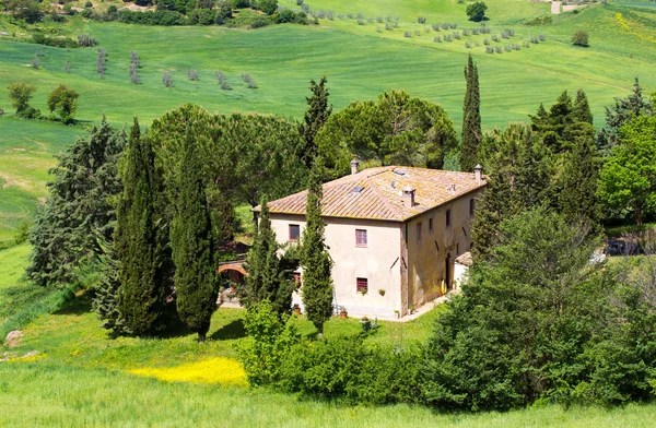 Tuscan τοπίο της υπαίθρου — Φωτογραφία Αρχείου