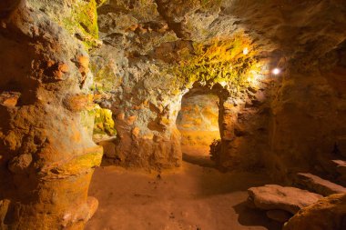 Etrüsk Oda mezarlar antik Volterra