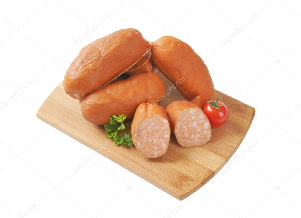 Short sausage links Stock Photo by ©ajafoto 122442410