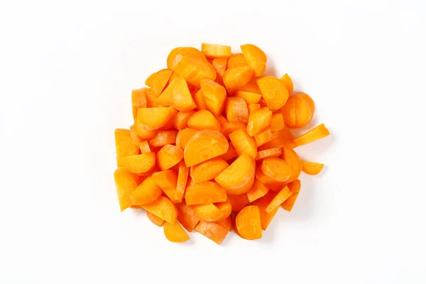 Heap of chopped carrot — Stock Photo, Image