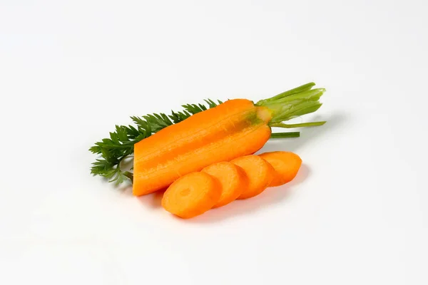 Zanahorias frescas en rodajas —  Fotos de Stock