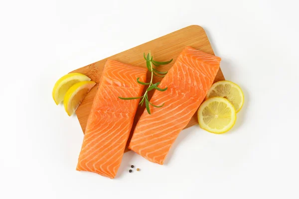 Fillet Salmon Mentah — Stok Foto