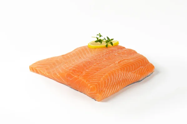 Fillet salmon segar — Stok Foto