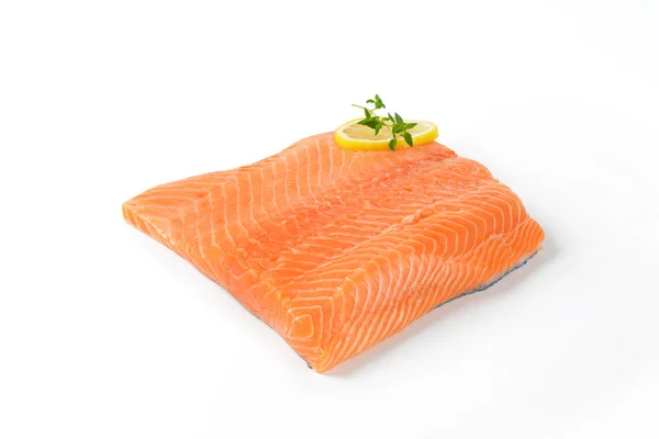 Fillet salmon segar — Stok Foto