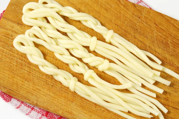 Slovak cuisine - String cheese — Stock Photo, Image