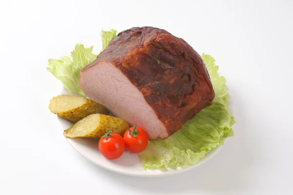 Schweinefleisch geräuchert — Stockfoto