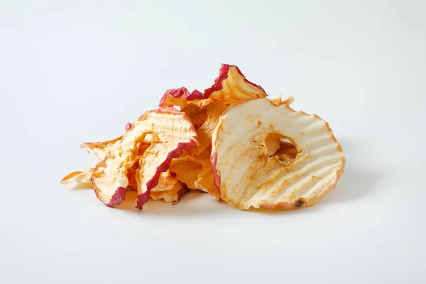 Heap Dried Apple Slices Apple Chips Rings — Stock Photo, Image