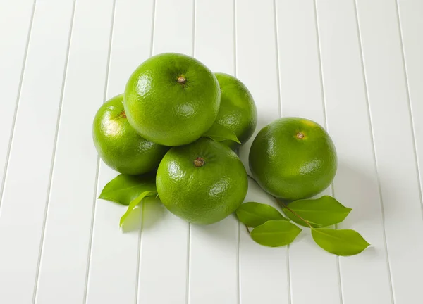 Egész Édes Gyümölcs Zöld Grapefruit Pomelit Levél — Stock Fotó
