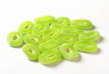 ekşi sakızlı elma halkaları