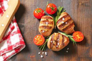 ızgara domuz madalyonlar