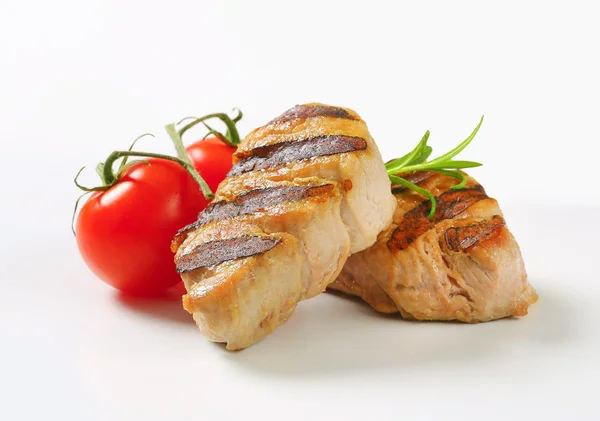 Gegrillte Schweinemedaillons — Stockfoto