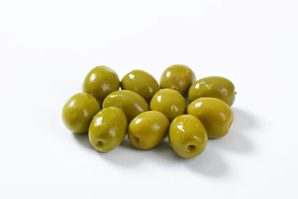 Azeitonas verdes espanholas — Fotografia de Stock