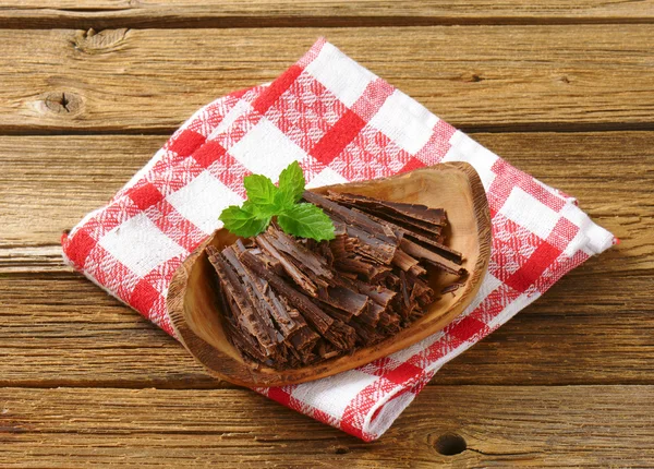 Chocolate shavings — Stock Photo, Image