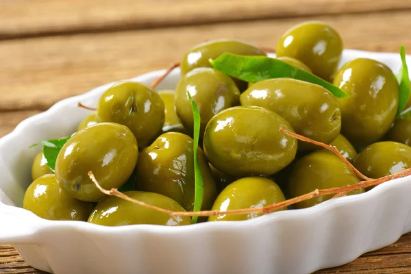 Fresh Green Olives — Stock Photo, Image