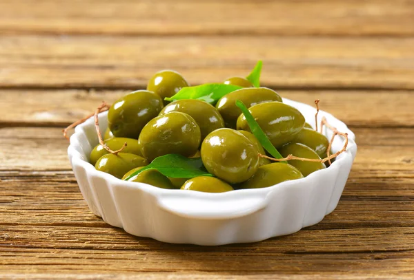 Fresh Green Olives — Stock Photo, Image