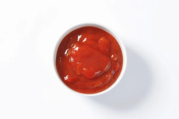 Salsa de tomate y pimienta picante — Foto de Stock