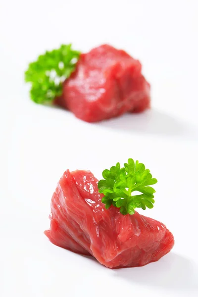 Diced beef — Stock Photo, Image