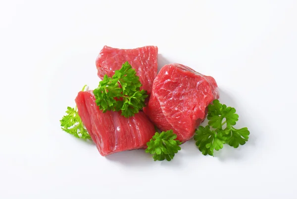 Diced beef — Stock Photo, Image