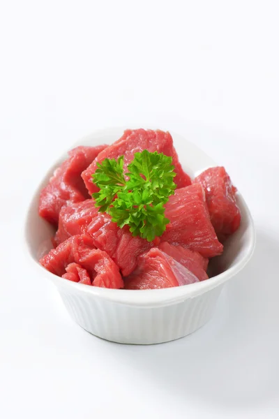 Diced beef — Stock Photo, Image