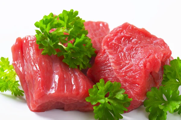 Diced beef — Stock Photo, Image