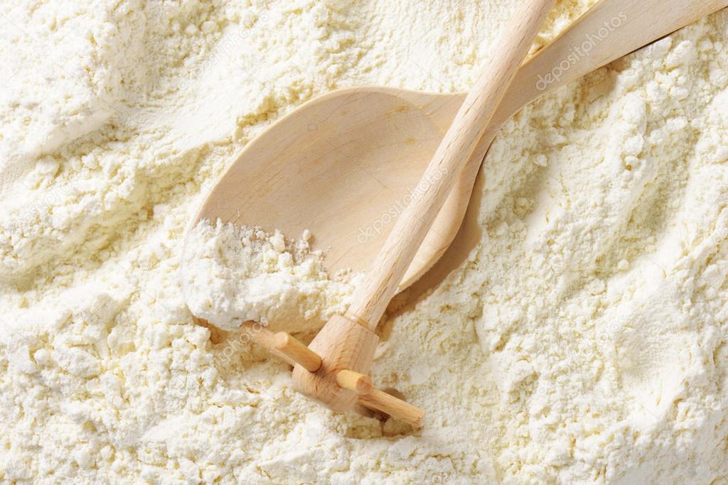 Wheat flour and cooking utensils