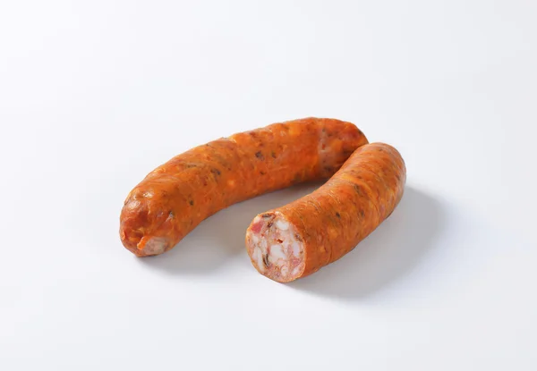 Smoked pork sausages — Stock Photo, Image