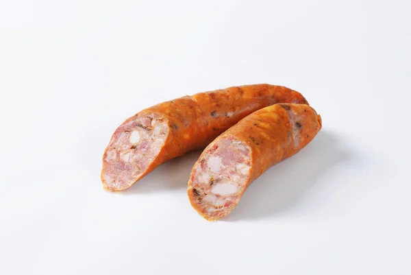 Smoked pork sausages — Stock Photo, Image