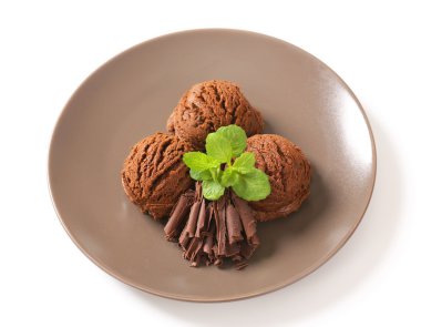 Çift çikolatalı dondurma