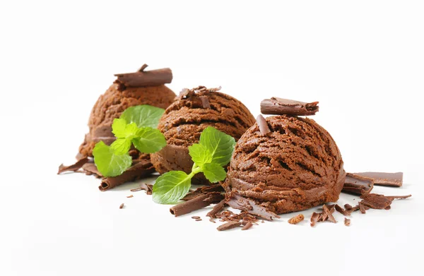 Chocolade-ijs — Stockfoto