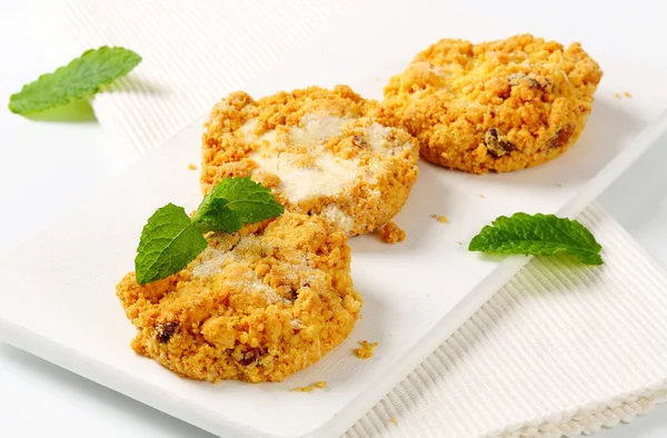 Smulig majsmjöl och mandel cookies — Stockfoto