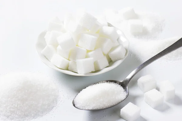 흰 설탕 — 스톡 사진