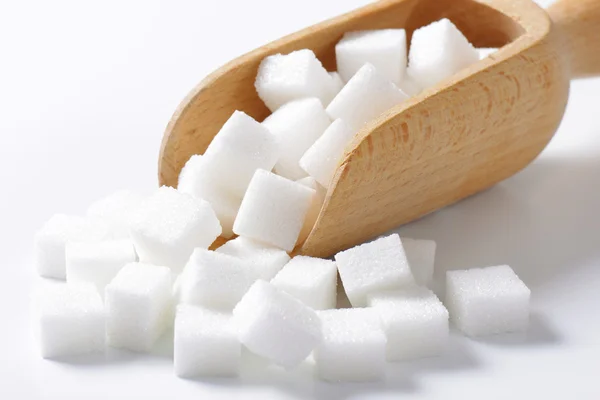 Cubos de azúcar blanco — Foto de Stock