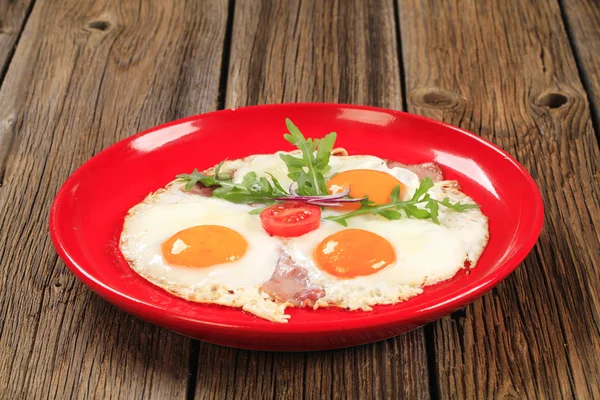 Ham and eggs — Stock Photo, Image