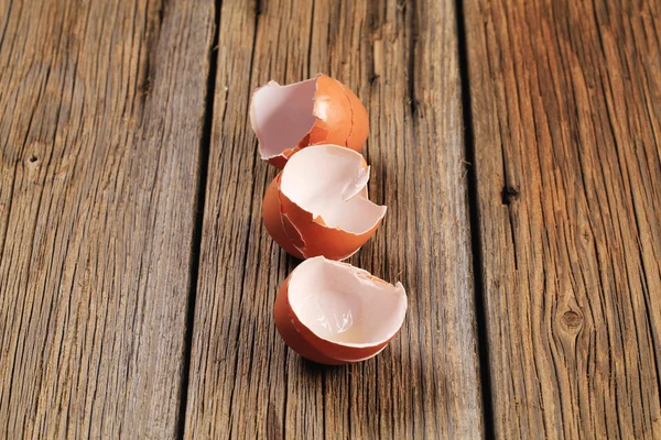Gusci vuoti uovo marrone — Foto Stock