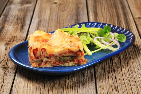 Del av lasagne — Stockfoto