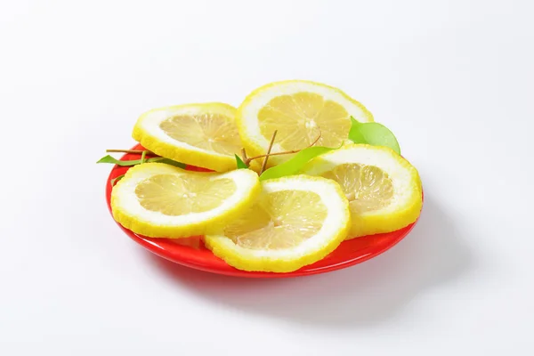 Tranches de citron frais — Photo